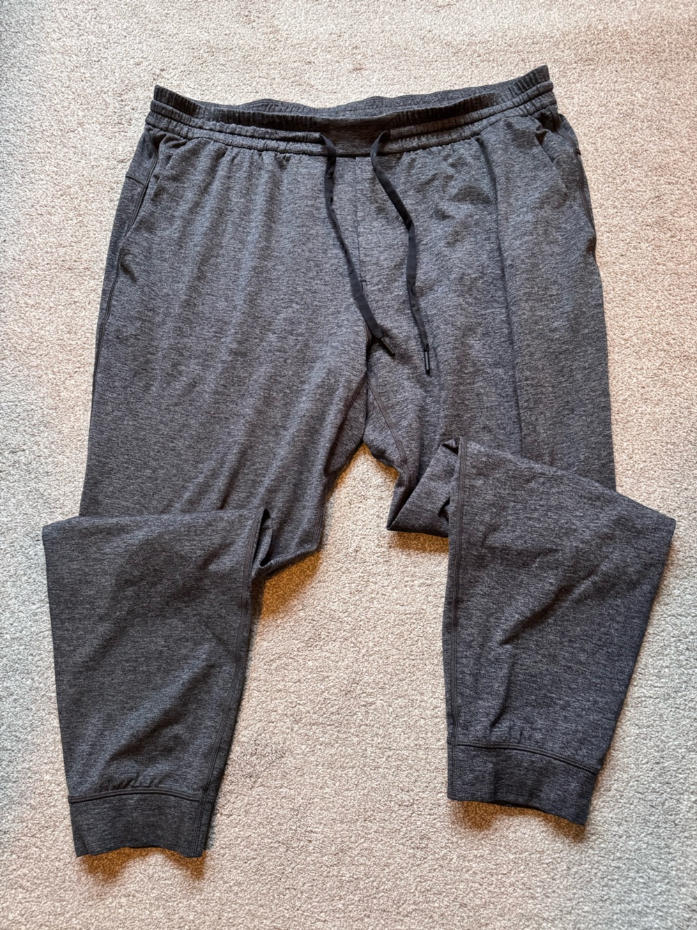 Mens Lululemon Soft Jersey Joggers Size XXL Regular Length 29” Inseam Dark Grey
